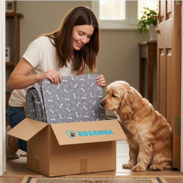 Unboxing a RooPad delivery parcel